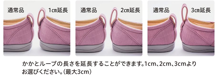 かかとループ延長